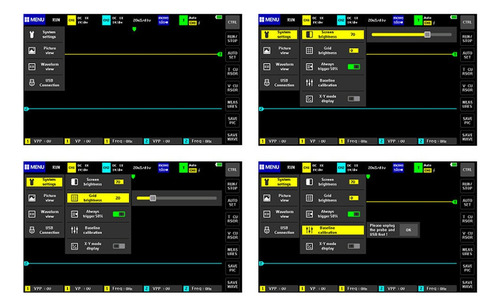 Osciloscopio Ads1013d 2 Canales Ancho De Banda 100mhz