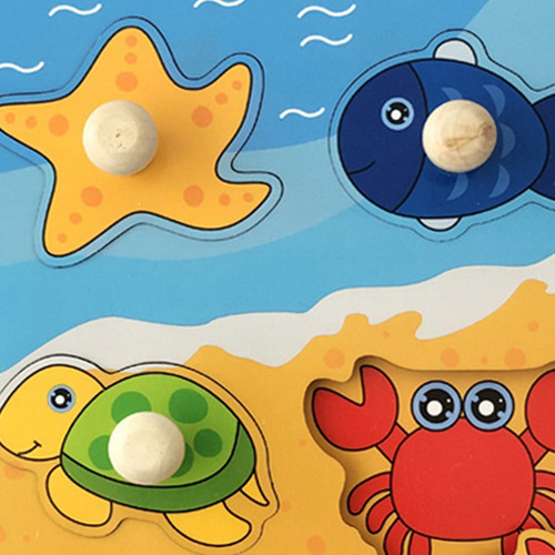 Rompecabezas De Dibujos Animados Para Animales Marinos