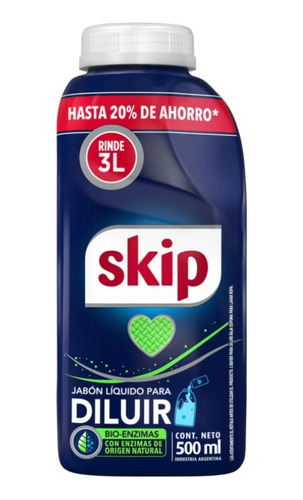 Detergente Líquido Drive Para Diluir 500ml Hasta 60 Lavados
