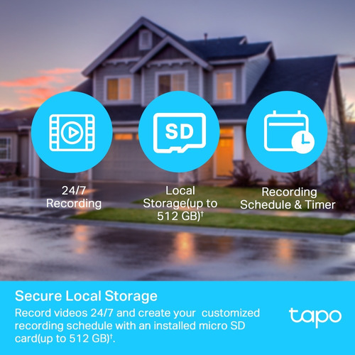 Tp-link Tapo Cámara Wifi 2mp Exterior 360º Visión Nocturna