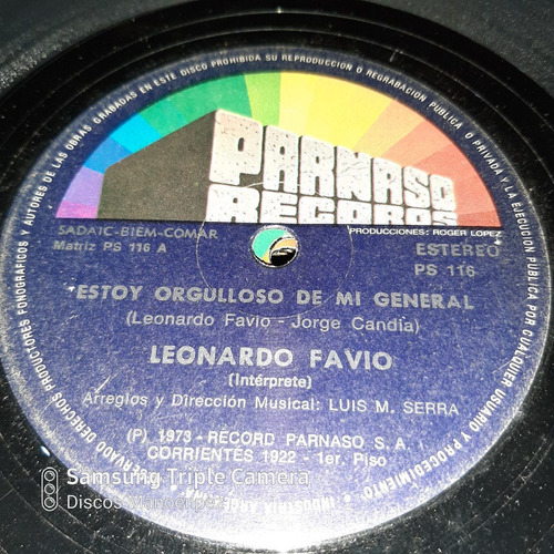 Simple Leonardo Favio Parnaso Records C15