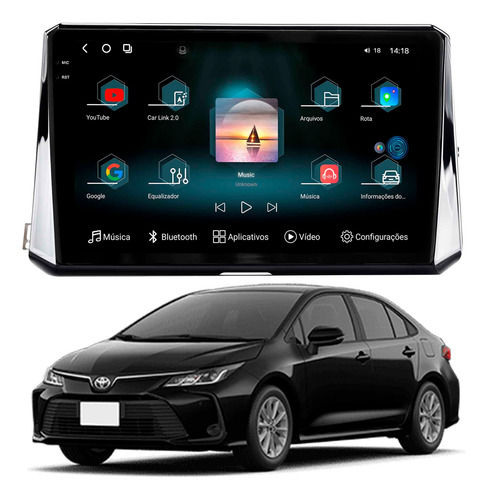 Multimidia Fóton G3 Corolla 21 A 24 8+256gb Octacore 2k 10p