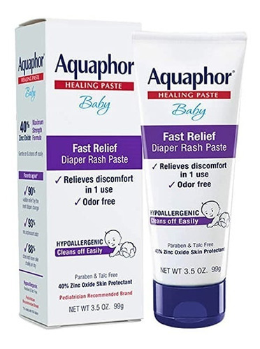 Aquaphor Baby Diaper Rash Fast Relief Sarpullido De Pañal 99