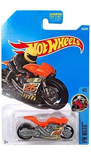 Hot Wheels 2017 Hw Moto 4/5 Street Stealth 136/365, Naranja