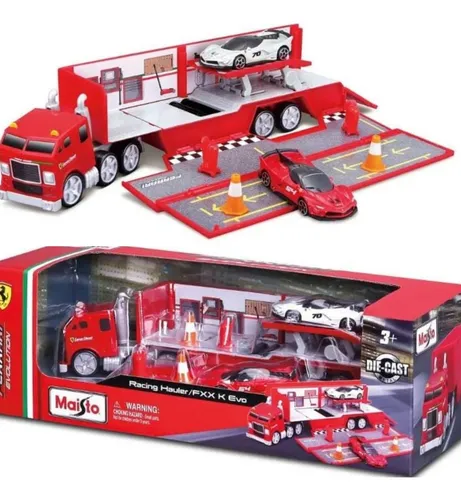 Trailer Taller Ferrari Fxx K Evo , Escala 1/64, Maisto.