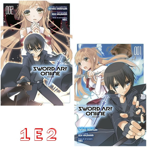 Sword Art Online Aincrad 1 E 2! Mangá Panini! Novo E Lacrado