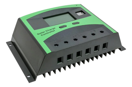 Regulador Controlador De Carga Solar 50a 12v/24v 2 Usb Lcd