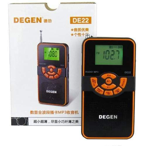 Radio Degen De22 3 In 1 am Fm Onda Corta Sd Mp3 Recargab §