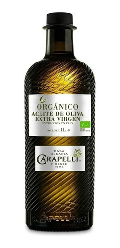 3pc Aceite Oliva Carapelli Orgánico Extra Virgen 1 L