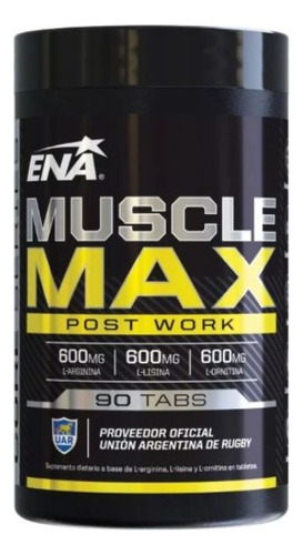 Ena Muscle Max 90 Ct - Comprimidos Para Crecimiento Muscular
