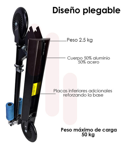Scooter Patin Del Diablo Niños Altura Ajustable Iciqlo Color Azul