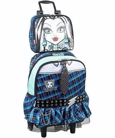 Kit Mochila Monster High Frankie + Lancheira - Sestini