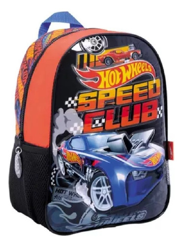 Mochila Espalda 16 Hot Wheels 75102 Color Rojo