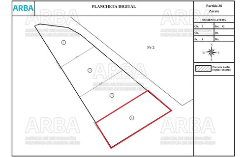 Imagen 4 de 4 de Terreno Fraccion En Venta Ubicado En Zárate, G.b.a. Zona Norte