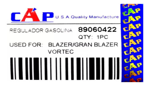 Regulador Presion Gasolina Blazer 4.3 95 1996 1997 1998 1999