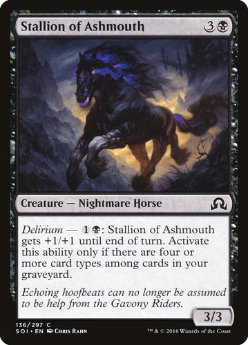 Carta Magic Stallion Of Ashmouth Shadow Over Innistrad Mtg