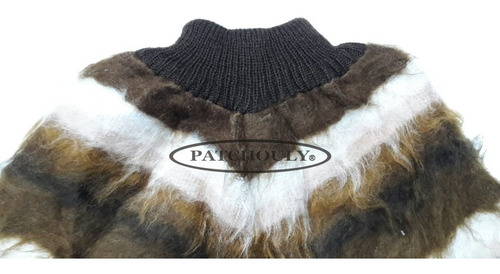 Imagen 2 de 6 de Poncho Lana Alpaca Cardada Pullover Abrigado Artesanal