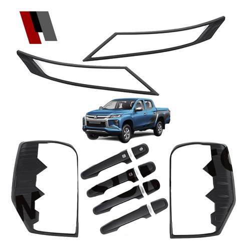 Kit Decorativo Exterior Black Mitsubishi L200 2019-2022