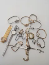 Comprar Lote De 15 Relojes De Dama Vintage Para Reparar Bulova Otros