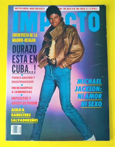Michael Jackson Revista Impacto 1984 Lila Deneken