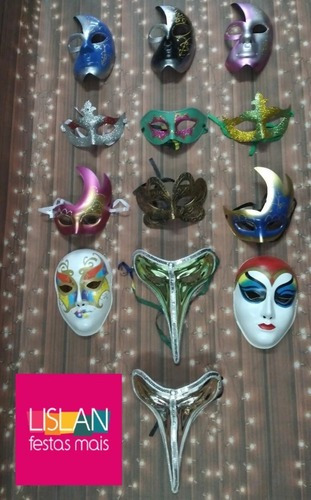 Máscaras Balada/carnaval Atacado C/ 20 Sortidas - 6 Modelos