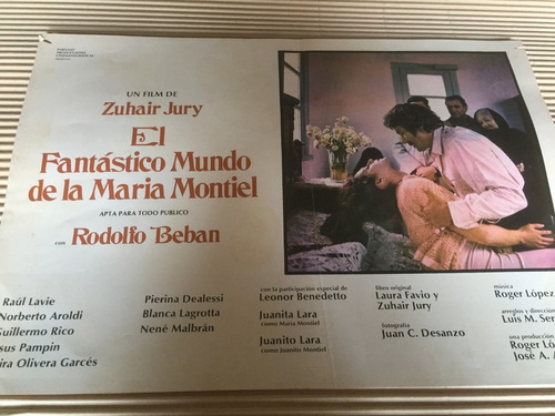 Poster N° 1-el Fantastico Mundo De La Maria Montiel 1978