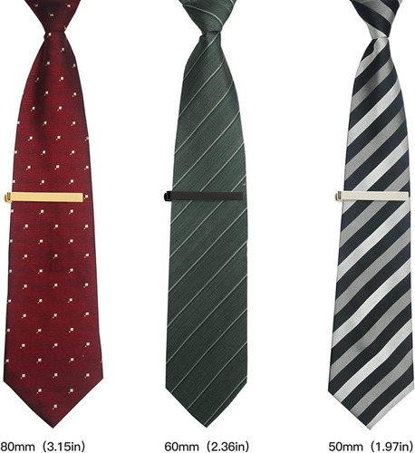 Pack De 3 Alfileres De Corbata Clásicos Para Hombre