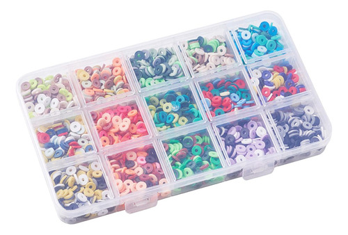 2400 Cuentas De Arcilla Para Hacer Pulseras, Kit De 6 Mm