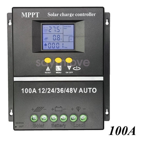 Regulador Solar Pv 100a Mppt 12v-48v Regulador De Carga So