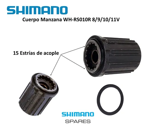 Cuerpo Pacha Casete Shimano Rueda Rs010r Nucleo Manzana 11v