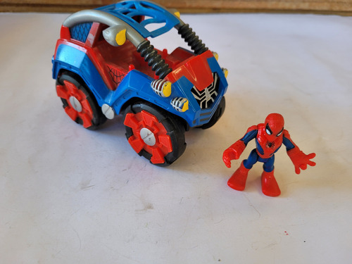 Spiderman Adventures Playskool Heroes Flip-out Stunt Buggy 2 (Usado)