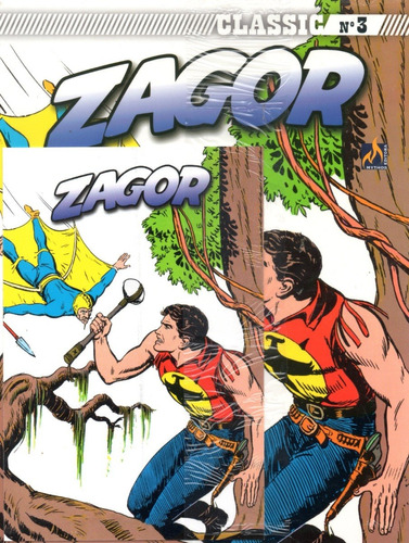 Zagor Classic N° 3 - O Homem Voador - 108 Páginas - Em Português - Editora Mythos - Formato 16 X 21 - Capa Mole - 2020 - Bonellihq Cx136 B23