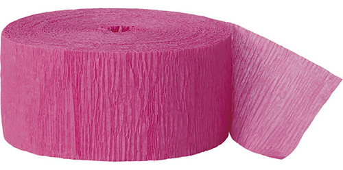 Rollo Papel Crepe Para Fiesta 80.7 Ft Color Rosa