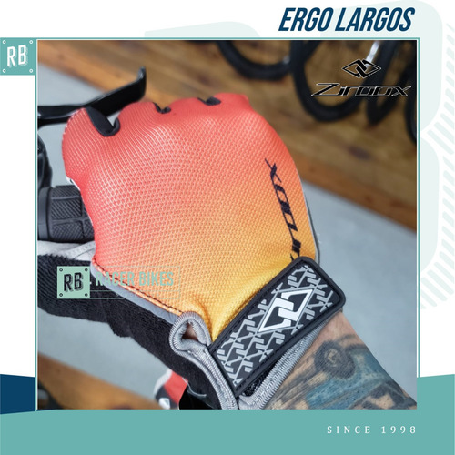 Imagen 3 de 10 de Guantes Ciclismo Bicicleta Ziroox Ergo Largos Gel