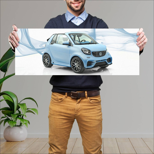 Cuadro 30x80cm Auto 2019 Smart Fortwo Cabrio By 169