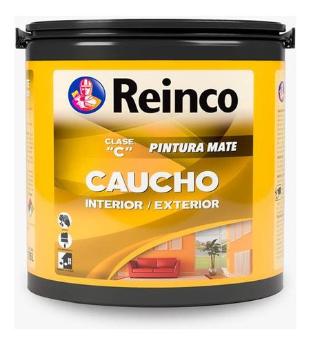 Pintura Caucho Reinco Galón Tipo C Variedad De Colores 