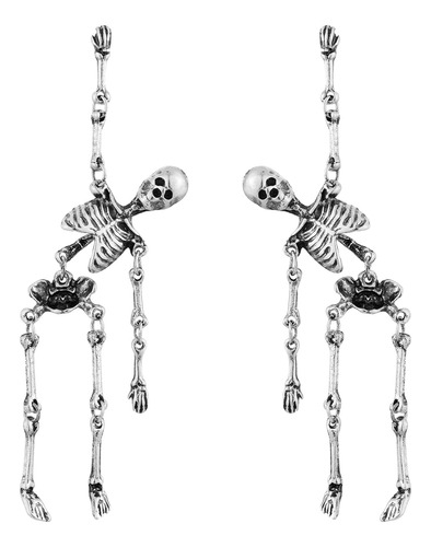 Haiswet Pendientes De Calavera Y Esqueleto Joyería De Hallow