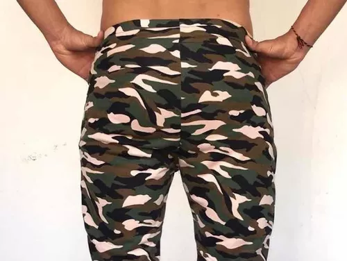 Sudadera Jogger Pantalón Camuflado Hombre Slim Fit