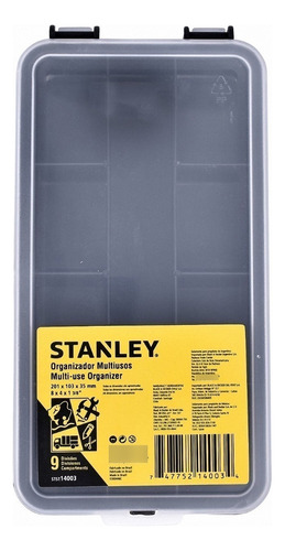 Gavetero Organizador Caja Stanley 9 Divisiones Softmaster Cc