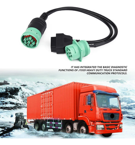 Adaptador De Cable Y Para Camión Con Interfaz Obd2 Obdii Y