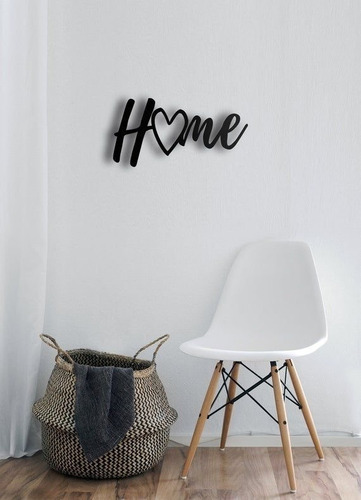 Cuadro Frase Home Madera Calada - 38x28