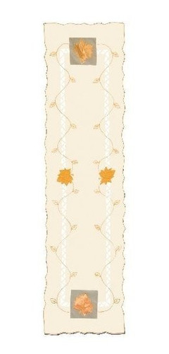 Heritage Lace 15-inch By 72-inch Harvest Sheer Runner, Cream