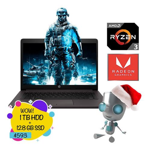 Imagen 5 de 9 de Laptop Hp 14 Ryzen 3 Superior A I5 /1tb/16gb/128ssd/256ssd