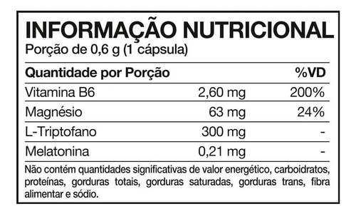 Melatozil 60 Caps Nutrends - Melatonina Magnésio Triptofano