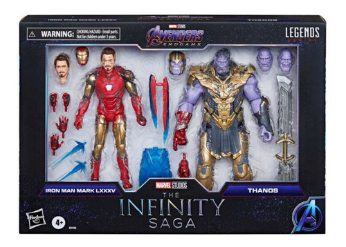 Figuras De Acción Marvel Legends Series Iron Man Y Thanos +3