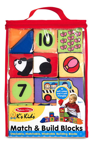 Juego De Bloques Blandos Melissa & Doug Combinar Y Constr...