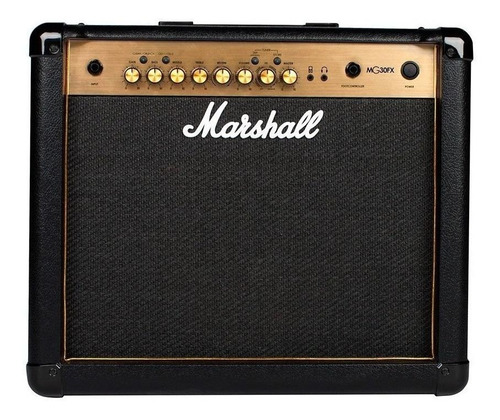Amplificador Marshall MG Gold MG30GFX Transistor para guitarra de 30W cor preto/ouro 127V