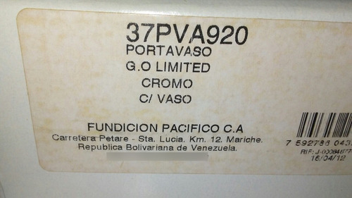 Portavasos G.o Limited Cromo