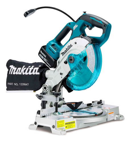 Serra Circular De Esquadria 165mm A Bat 18v Makita Dls600rte Cor Azul 110v/220v