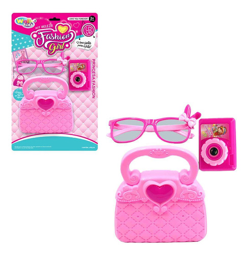 Kit Beleza Infantil Fashion Girl